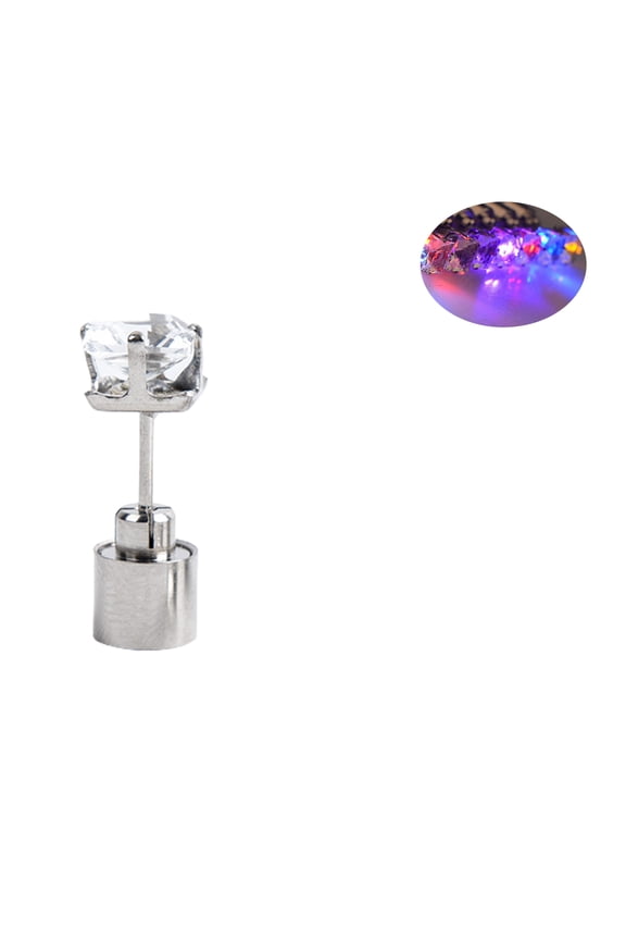 Flashing LED Earrings, Changing Color Light Up Studs, Dance Party Accessories Decoration Christmas Gifts, for Men Women Mom Wife Girlfriend Friend Boyfriend