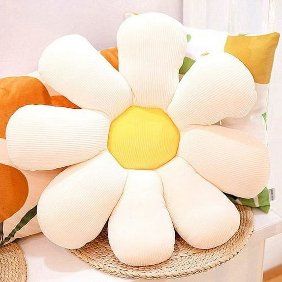 Sunjoy Tech Flower Floor Pillow, Seating Cushion - Cute Room Decor for Girls, Teens, Tweens %26 Toddlers - Flower Pillow for Reading and Lounging Comfy Pillow for Kids