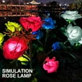 thumbnail image 1 of Sunjoy Tech Garden Lights Rose Flower Shape Vibrant Energy Saving Swing Vivid Landscape Decorating LED Solar Outside Garden Lawn Light for Home Use, 1 of 8