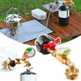 thumbnail image 1 of Sunjoy Tech Gas Tank Refill Adapter with Valve & Gauge Explosion-proof Brass Gas Refill Valve Cylinder Gas Tank Converter Picnic Stove Head Refill Adapter Outdoor Camping Gas Tank Accessories, 1 of 7