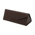 thumbnail image 1 of Sunjoy Tech Glasses Bag Foldable Waterproof Anti-knock Strong Magnet Closure Soft Large Capacity Dustproof Triangle Glasses Storage Box Daily Supply, 1 of 1