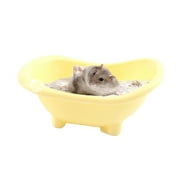 Sunjoy Tech Hamster Bathtub,Plastic Small Animal Mice Bath Basin,Pet Ice Bath Container Basin Anti-Spill Pet Cleaning Supplies