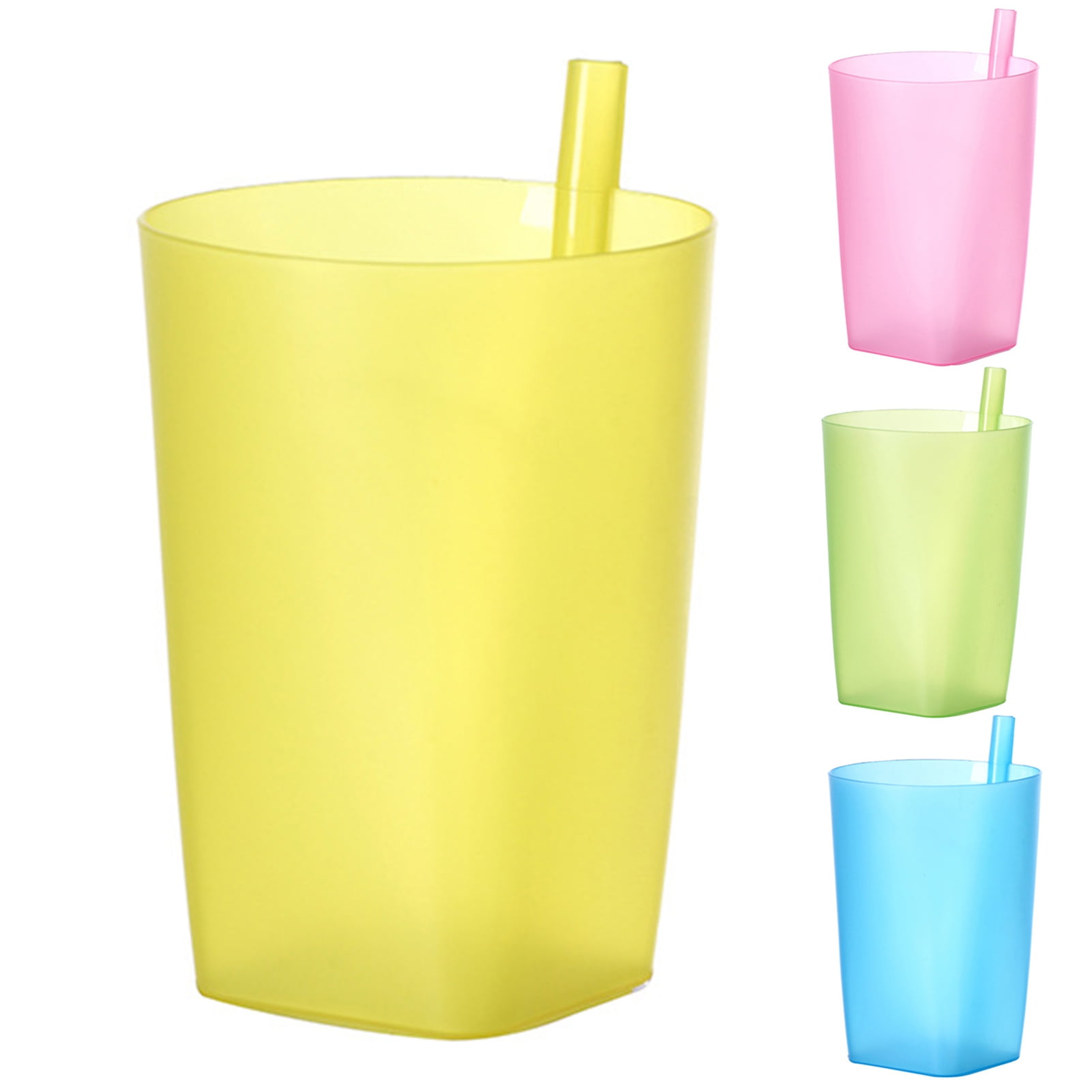 Sunjoy Tech Home Kids Cups with Builtin Straw Drinking Cups with