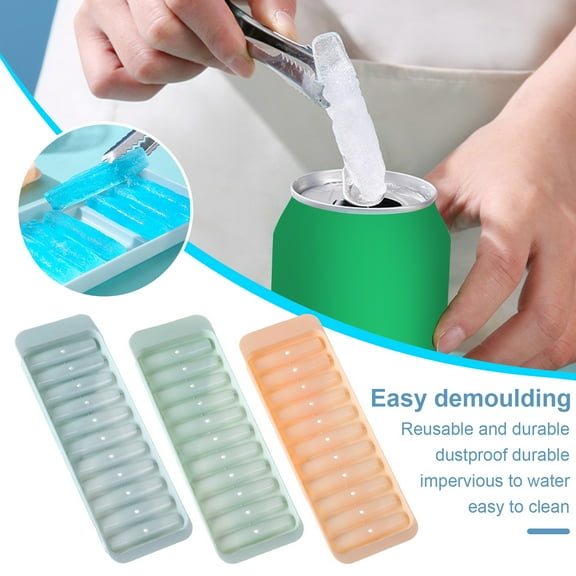 Sunjoy Tech Ice Stick Tray Mold with Lid Food Grade Easy Release BPA Free Beverage Whiskey Cocktails Long Strip Ice Cube Making Mould Kitchen Supplies