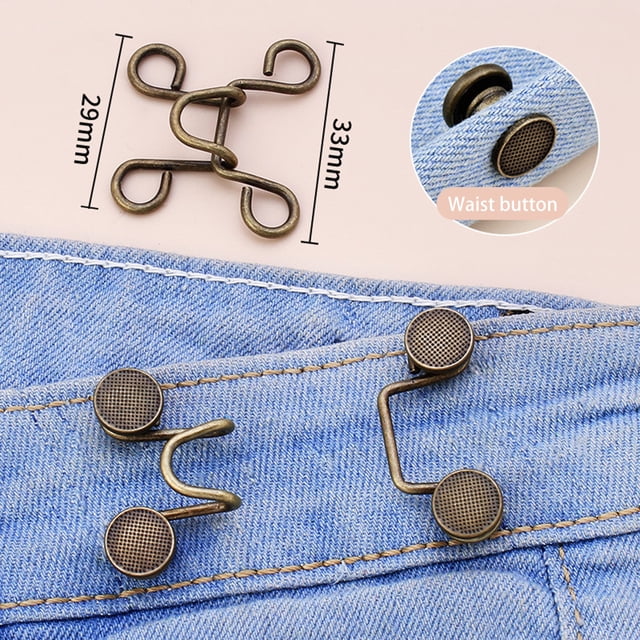 Sunjoy Tech Jeans Waist Buttons,No Sewing Buttons Adjustable Waist ...