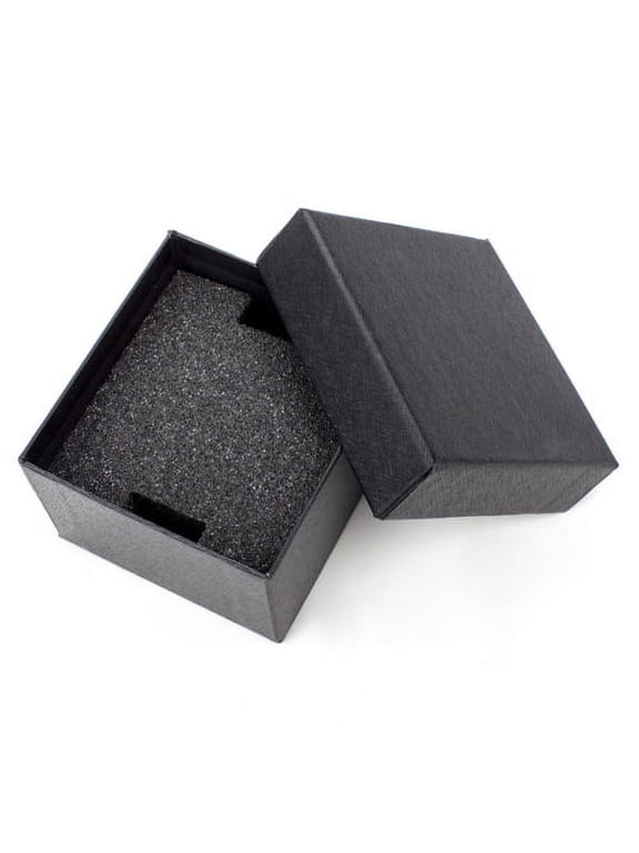 Jewelry Single Watch Boxes, Jewelry Dustproof Display Boxes Bulk Bangle Bracelet Watch Boxes Storage Case for Men and Women-Black