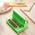 thumbnail image 1 of Sunjoy Tech Kabob Skewer Maker 3-In-1 Non-Stick BBQ Kebab Tool for Meat Vegetables Intestines Easy to Use Manual Skewers Mold Box Machine, 1 of 8