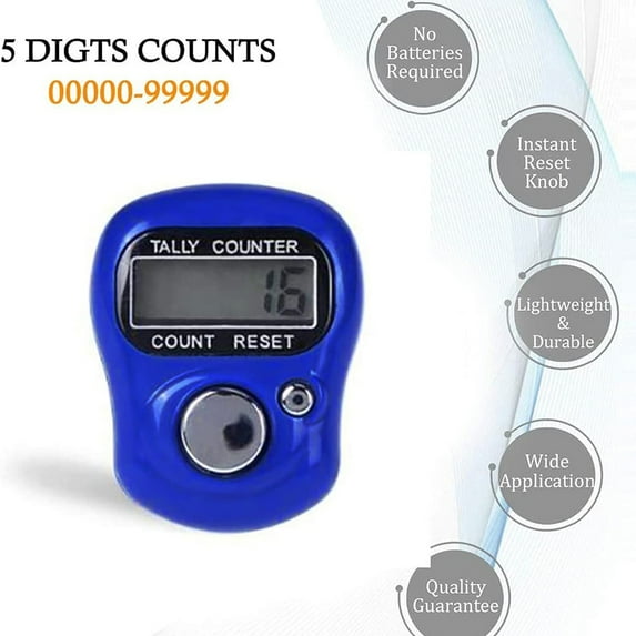 Sunjoy Tech LED Finger Ring Counter Compact Quick Response Adjustable Circle Easy Simple Operation Counter Home Supply