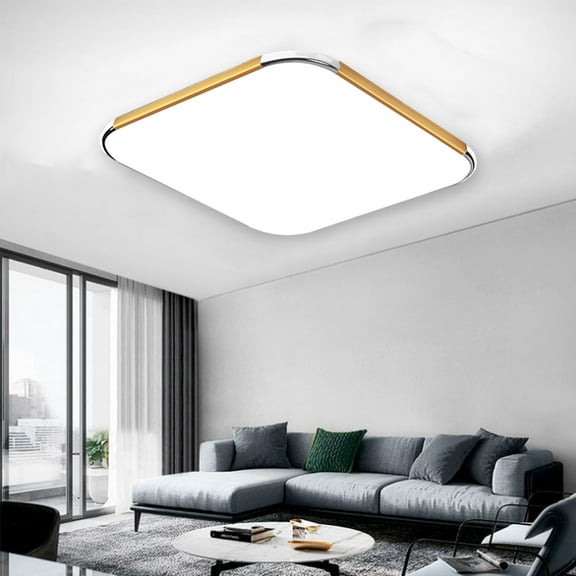 Sunjoy Tech LED Flush Mount Ceiling Light High Brightness Flicker Free Eye Simple Style Rectangular Ceiling Light Lighting Fixture