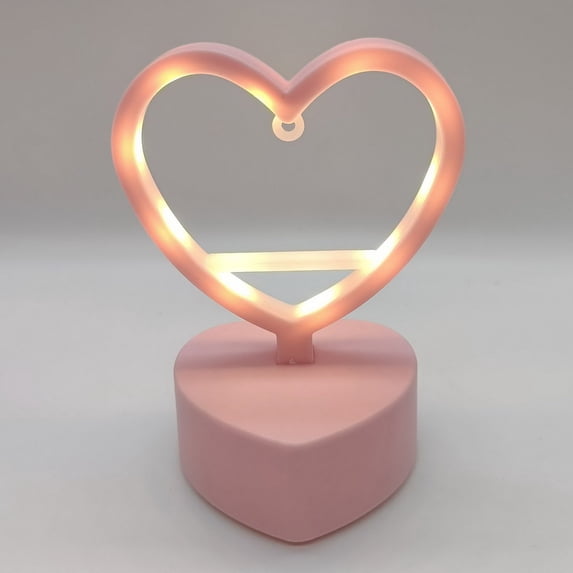 Sunjoy Tech LED Night Lamp Creative Shape Flicker Free Non Glaring Eye Battery operated Round Heart DIY Night Lamp Table LED Light Decor Home Supplies
