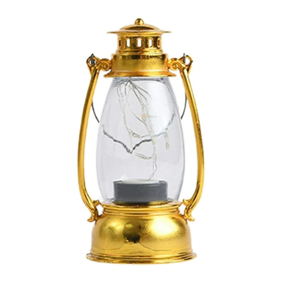 Sunjoy Tech LED Vintage Lantern Hanging Hurricane Lantern Battery Operated Lantern Indoor Lighting Outdoor Lantern Decoration