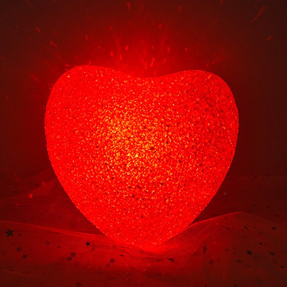 Sunjoy Tech Love Heart Lamp Creative Shape Flicker Free Battery-operated Non-Glaring Wide Application Decorative 3D Love Heart Party Light Indoor Night Lamp Home Supplies