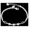 thumbnail image 1 of Sunjoy Tech Love Heart Symbol Charm Bracelet for Women Silver Adjustable Mother's Day Jewelry Gift Birthday Valentine’s Day Gifts for Women Mom Wife Girls Her, 1 of 6