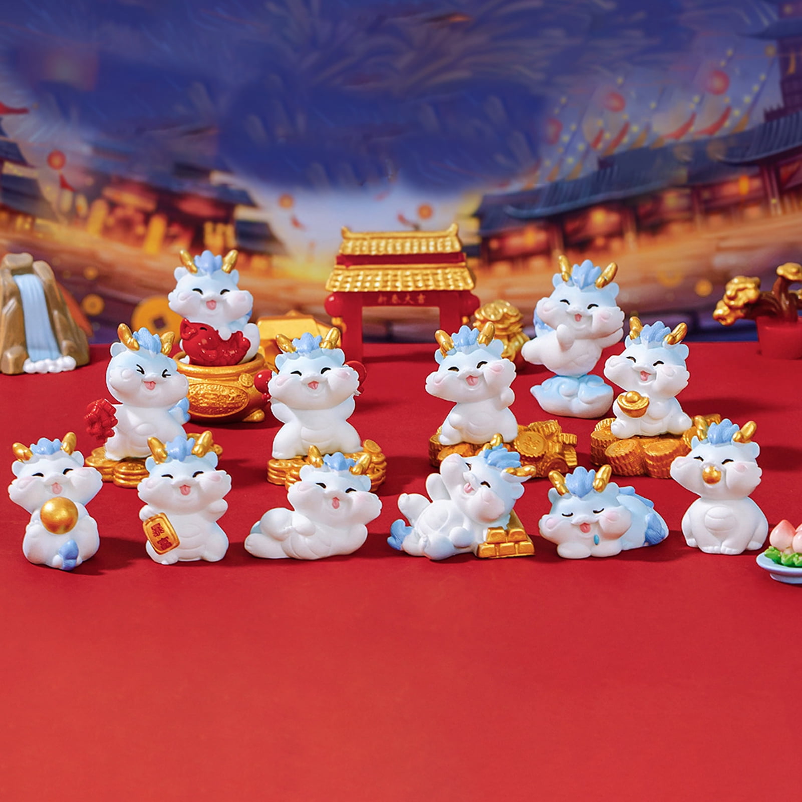 Sunjoy Tech Mini Dragon Ornament Durable Adorable Resin Micro Landscape