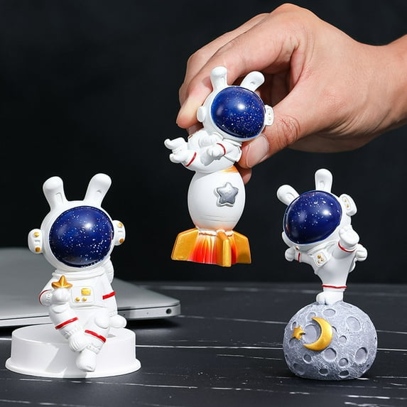 Sunjoy Tech Miniature Astronaut Fine Workmanship Compact Creative Cartoon Wide Application Decorative Resin Space Astronaut Men Figurine Gifts