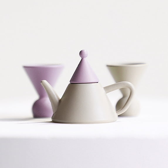 Sunjoy Tech Miniature Teapot Tea Dollhouse Decoration for Kids Toy