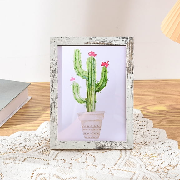 Sunjoy Tech Minimalistic Wooden Picture Frame Wall Mount Picture Frame with Plexiglass Cover Tabletop Display Picture Frame for Home Office Decor