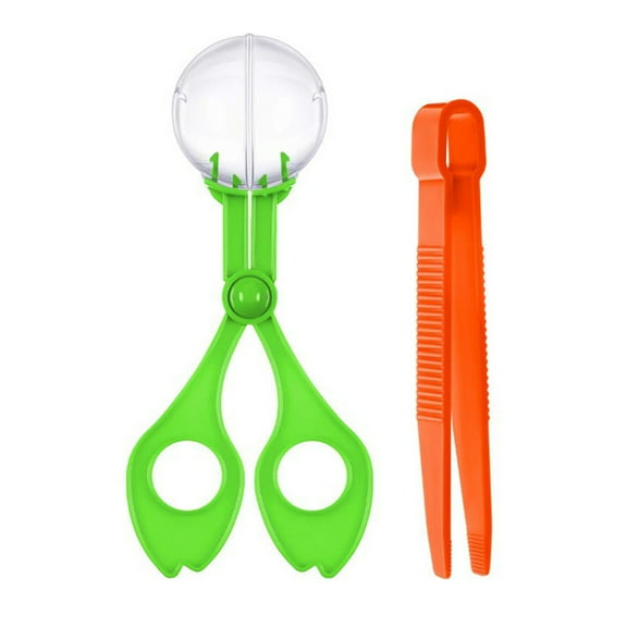Sunjoy Tech Nature Exploration Toy Skill Development Hand-eye Coordination Smell-less Plastic Scissor Clamp Small Animal Tweezers Scoopers for Children