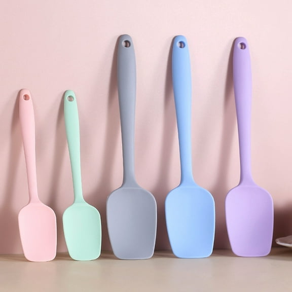Sunjoy Tech Non-Stick Silicone Spatula with Hanging Hole Non-Slip Handle Heat Resistant Flexible Scraper Baking Mixing Tool Dishwasher Safe BPA-Free Butter Spatula Kitchen Utensils