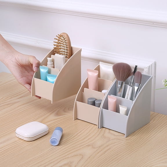 Sunjoy Tech All in One TV Remote Control Holder Nightstand Desktop Air Conditioner Media Remote Caddy Storage Box Organizer Tray For Makeup Brush Pen Stationary Table Controller