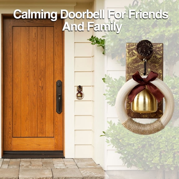 Sunjoy Tech Outdoor Doorbell Decoration Crisp Sound Simple Style Punch-Free Simple Installation Entrance Door Bell Room Wall Decor