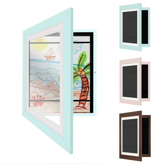 Sunjoy Tech Photo Frame Front Opening Changeable Magnetic Seal Kids A4 Art Frame Picture Display Container Home Decor