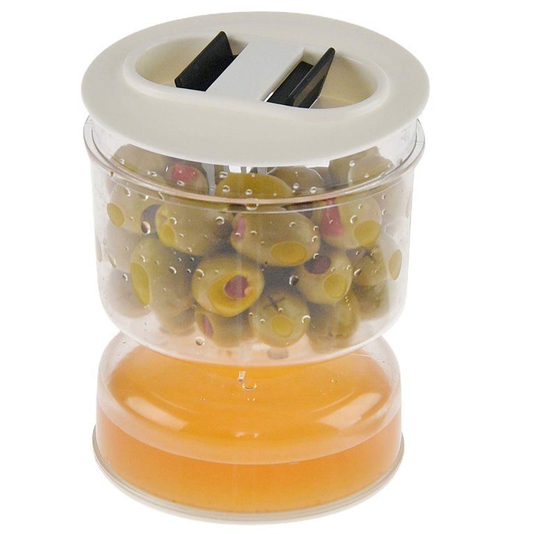 Airtight Kimchi Jar Food Storage Container Juice Separator Olive