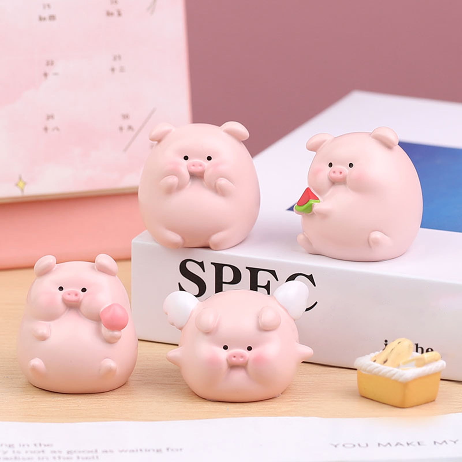 Sunjoy Tech Pig Figurine Weather-resistant Shatter-proof Anti-fade ...