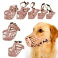 thumbnail image 1 of Sunjoy Tech Plastic Dog Muzzle, Anti Bite Adjustable Pet Basket, Dogs Training Mouth Cover Mesh Cage, Breathable Comfortable for Small, Medium and Large Dogs Care, 1 of 8