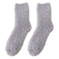 thumbnail image 1 of Sunjoy Tech Plush Slipper Socks Women - Colorful Warm Fuzzy Crew Socks Cozy Soft for Winter Indoor - 1 Pair, 1 of 2