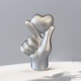 thumbnail image 1 of Sunjoy Tech Resin Statue Love Heart Gesture Figurine Holding Heart Hand Sculpture Home Office Wedding Party Desktop Decoration Ornament 1Pc, 1 of 7