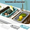 thumbnail image 1 of Sunjoy Tech Retractable Drain Basket Over-the-sink Multifunction Food Grade Extendable Fruit Vegetable Washing Drainer Colander Strainer Bowl Tableware Container Kitchen Supplies, 1 of 8