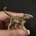 thumbnail image 1 of Sunjoy Tech Retro Brass Cartoon Cat Statue Exquisite Workmanship Handmade Metal Cute Small Animal Figurines Miniatures Home Decoration Accessories, 1 of 7