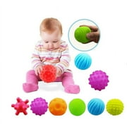 Sunjoy Tech Sensory Balls for Baby, Sensory Baby Toys 6 to 12 Months for Toddlers 1-3, Bright Color Textured Multi Soft Ball Gift Sets, Education Toys for Babies (6 Pack)