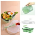 thumbnail image 1 of Sunjoy Tech Silicone Collapsible Lunch Box Large Capacity Microwave Safe BPA Free Odorless Compartment Lunch Box, 1 of 7