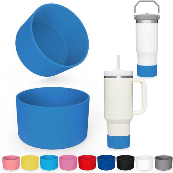 Sunjoy Tech Silicone Cup Cover Wear resistant Water Bottle Sleeve Anti Slip Scratch resistant Cup Sleeve for Home Office