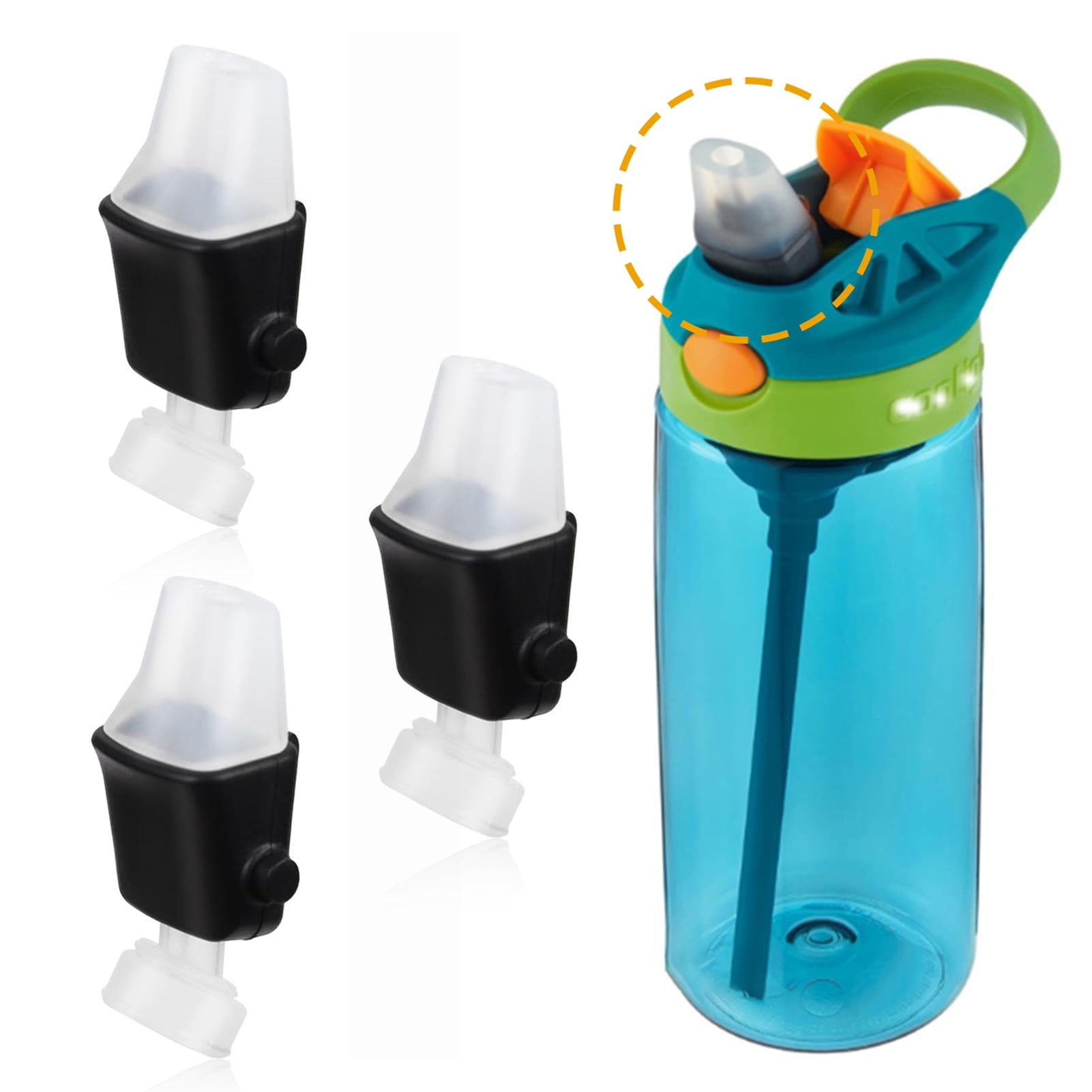 2-Pack Replacement Lids For Contigo Water Bottles - Leak-Proof Wide Mouth Lid For 24oz, 32oz, 40oz Ashland/Jackson (BPA Free) - View #10