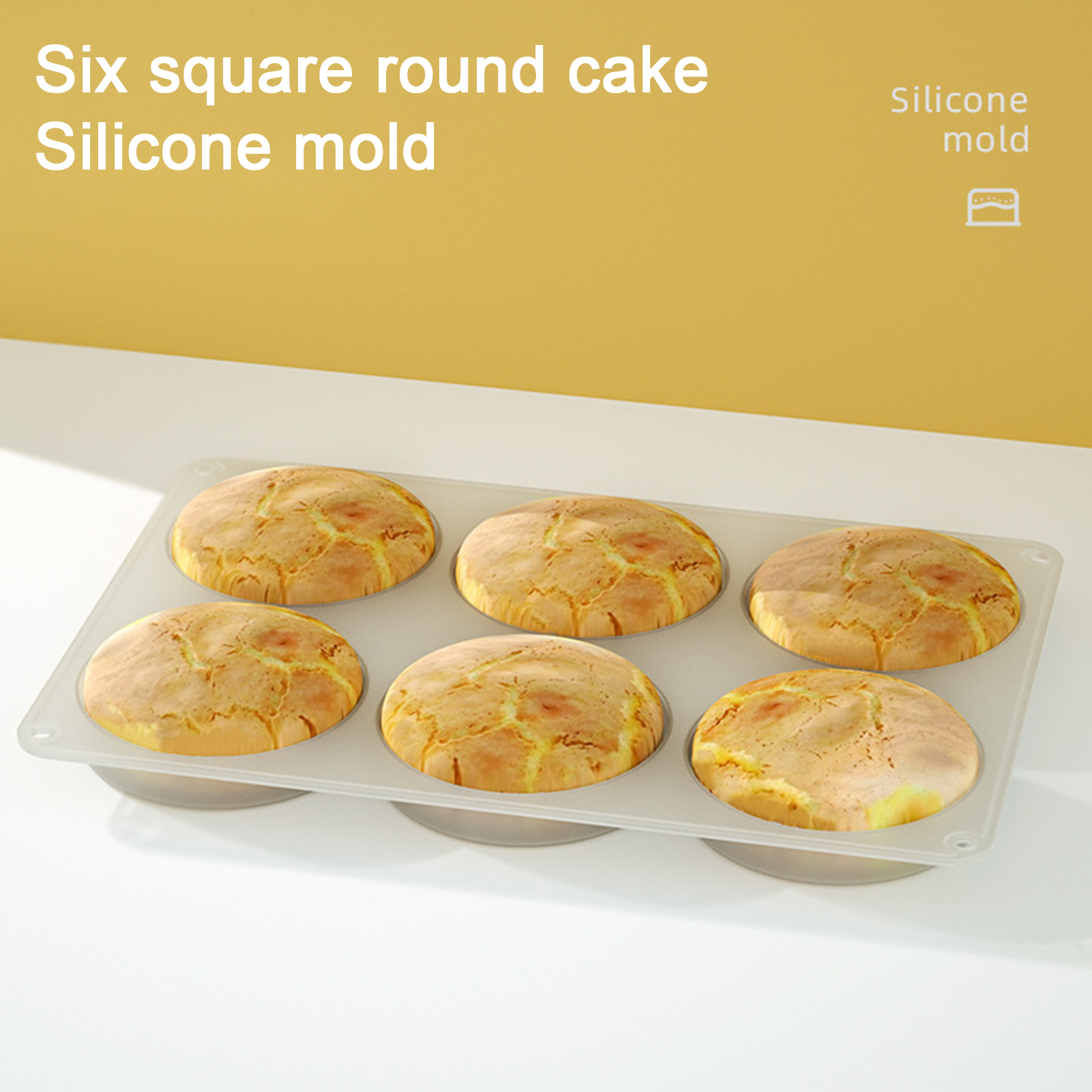 Sunjoy Tech Silicone Resin Molds for Epoxy Large Round Mold with 6