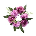 thumbnail image 1 of Sunjoy Tech Simulation Rose Garland Realistic Non-fading Anti-fall Christmas Ornaments Table Candlestick Artificial Flower Rose Garland Dinner Table Decoration, 1 of 8
