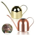 thumbnail image 1 of Sunjoy Tech Small Watering Can, Bonsai Stainless Steel Plant Water Can for Indoor Office Plants and Garden Brass Long Spout, 1 of 8