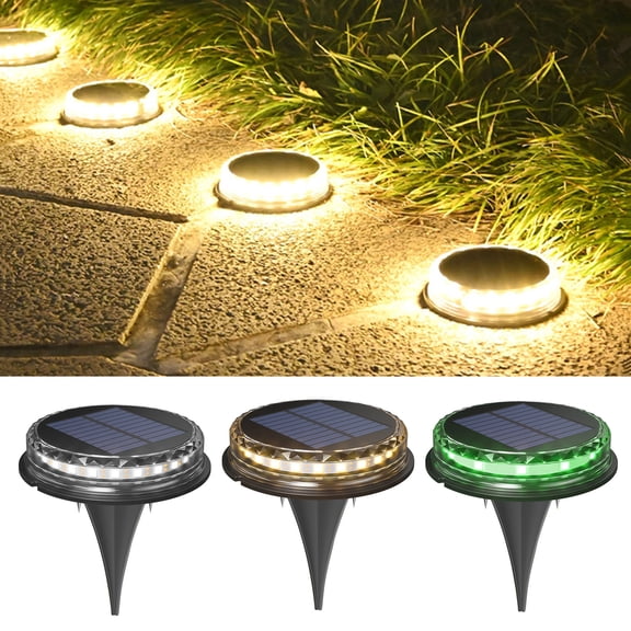 Sunjoy Tech Solar Buried Lamp IP65 Waterproof Automatic Charging No Wiring Required High Brightness with Light Sensor Floor Pathway Garden Lawn Lamp Yard Decoration Garden Supplies
