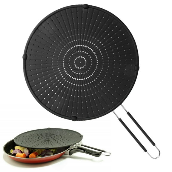 Sunjoy Tech Splatter Guard Silicone Splatter Screen Heat resistant Grease Cooking Guard for Home Kitchen