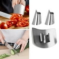 thumbnail image 1 of Sunjoy Tech Stainless Steel Finger Guard Set for Cutting Food Finger Guards Adjustable Design for Left Right Hand Ergonomic Finger Protectors Kitchen Essential Tool for Safe Slicing Dicing, 1 of 7