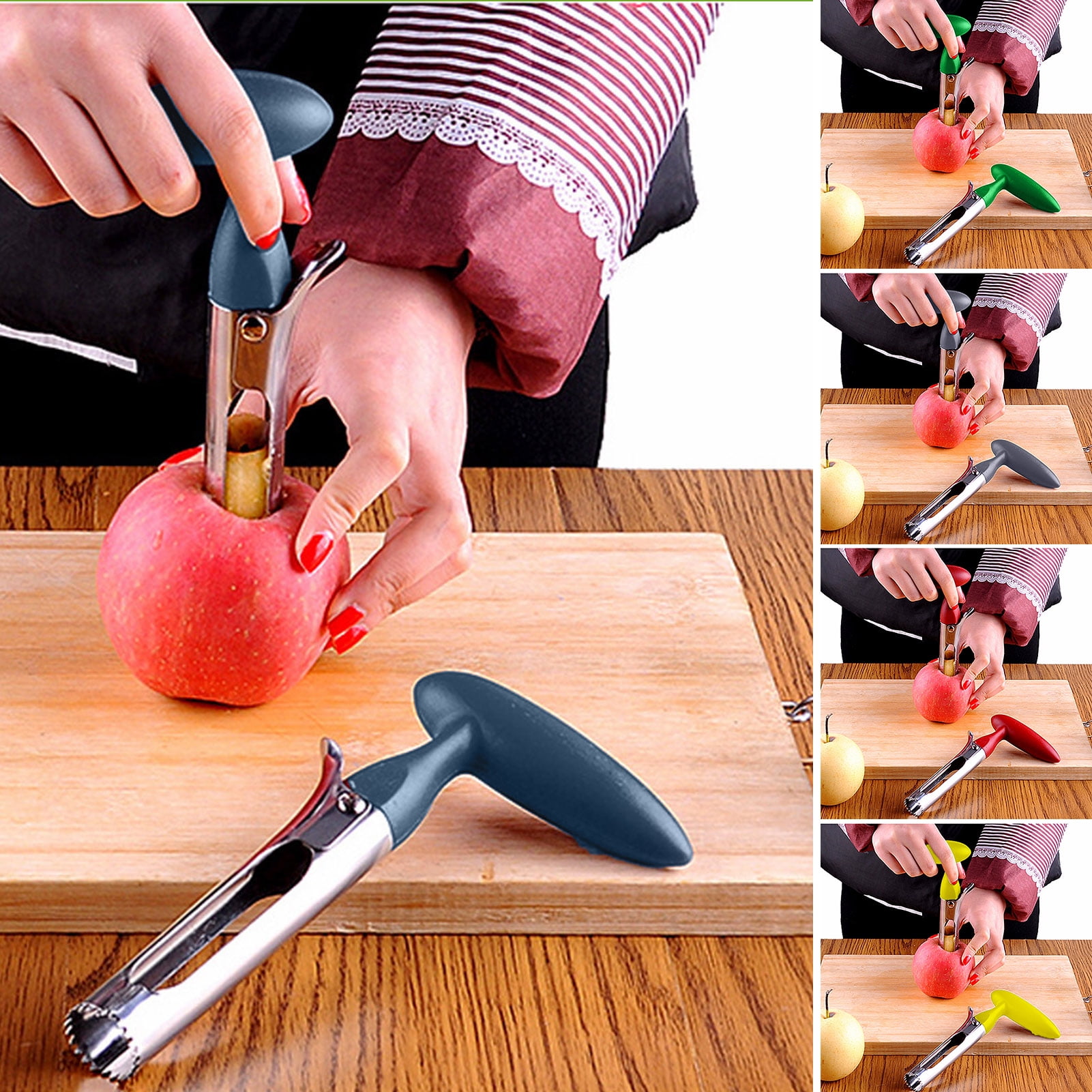 Sunjoy Tech Stainless Steel Fruit Corer Tool Ergonomic Handle Easy Grip