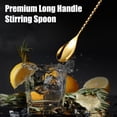 thumbnail image 1 of Sunjoy Tech Stirring Spoon Long Handle Mixing Spoon Easy to Clean Smooth Surface Stainless Steel Dessert Spoon for Home, 1 of 8