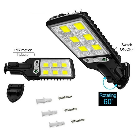 Sunjoy Tech Street Light 360 Degree Lighting Angle Super Bright Efficient Long Service Life Waterproof Solar Energy Wide Coverage Area Intelligent Waterproof Solar Sensing Lamp for Outdoor