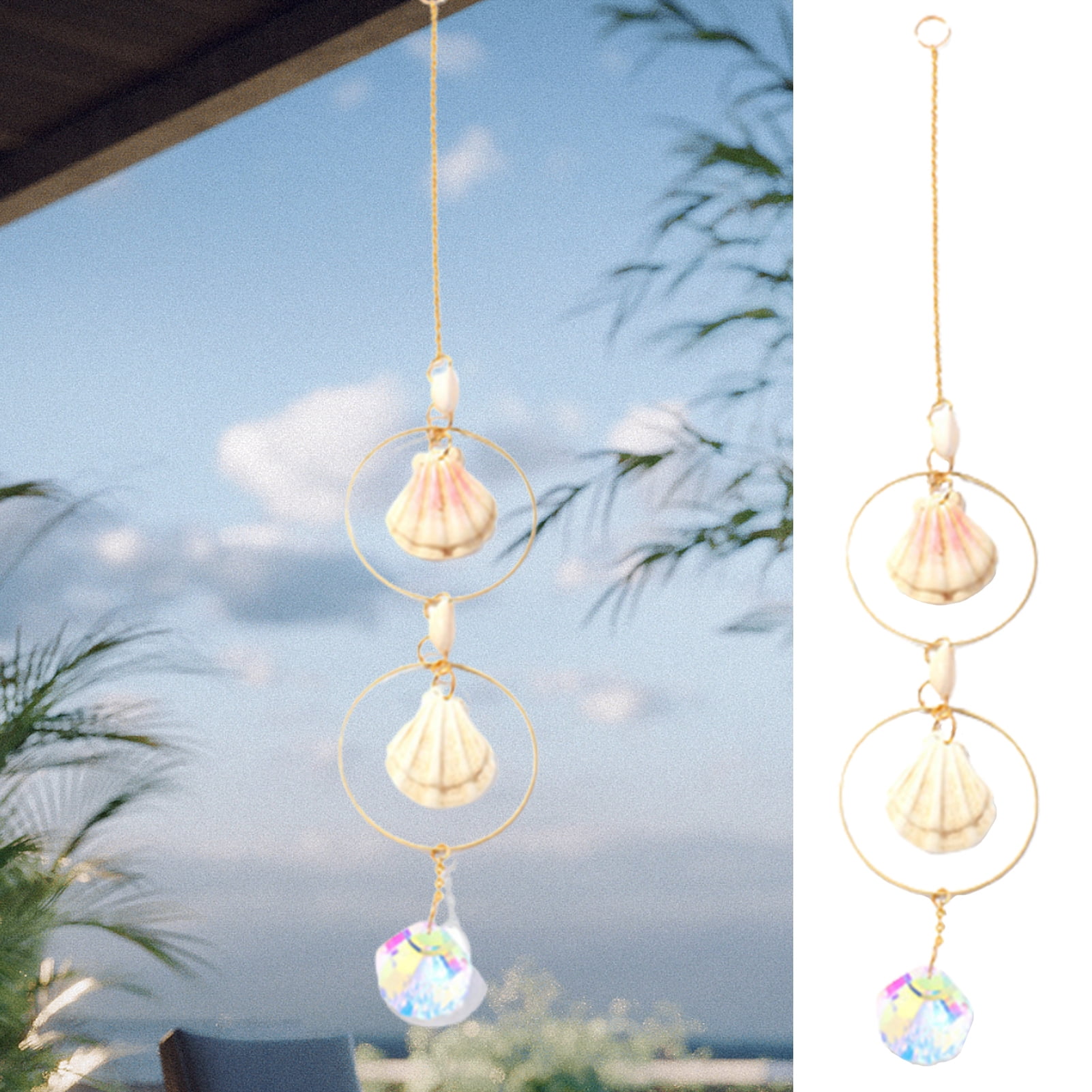 Sun Catching Device Sunjoy Tech Sun Catcher Eye-catching Metal Chain Natural Stones ...