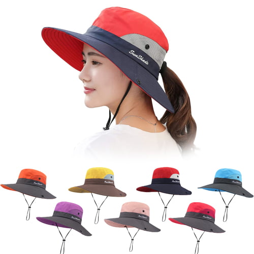 Bucket Hat Uv Protection Foldable Sunshade Wide Brim Beach Hat