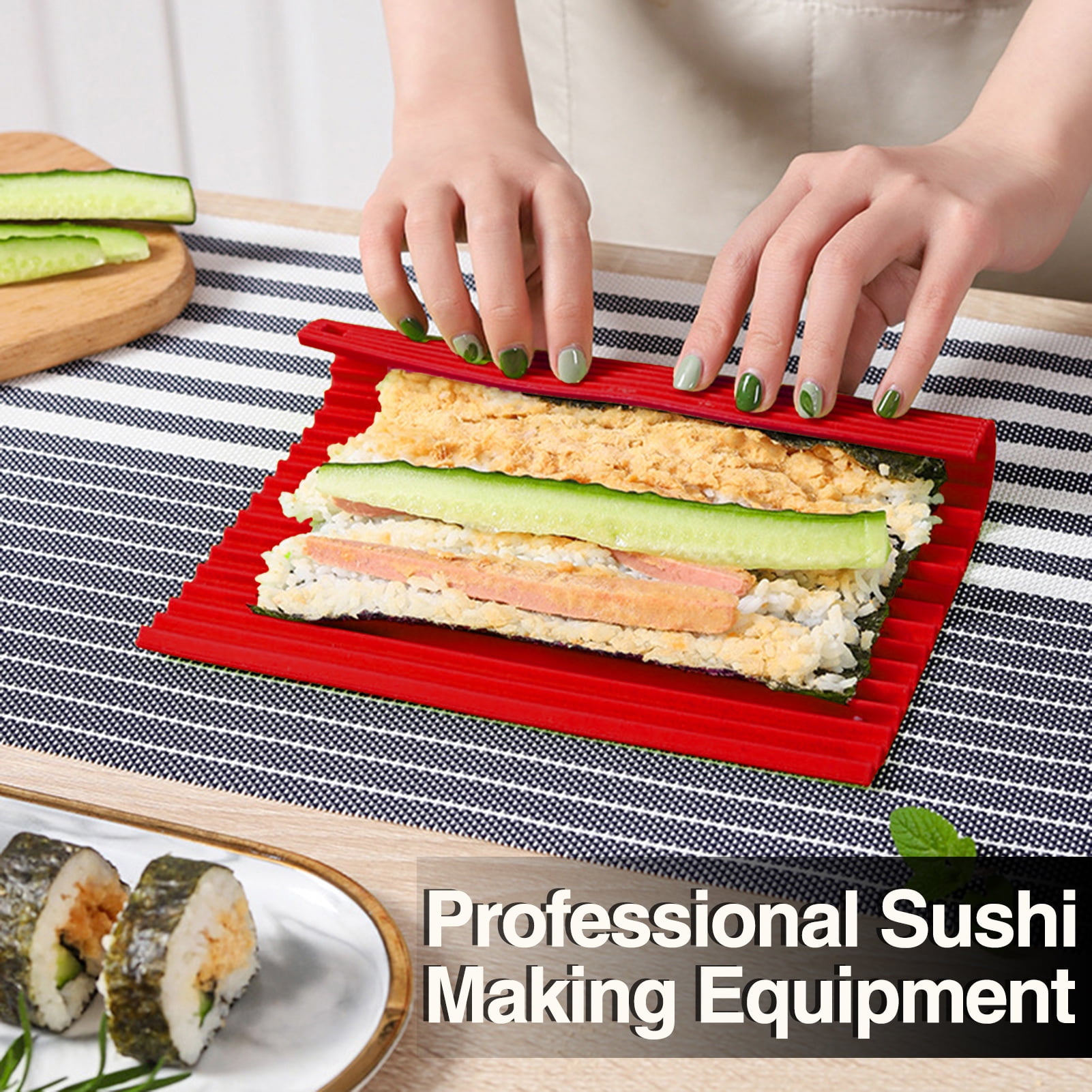 Sunjoy Tech Sushi Roller Curtain Professional Grade Silicone Create ...