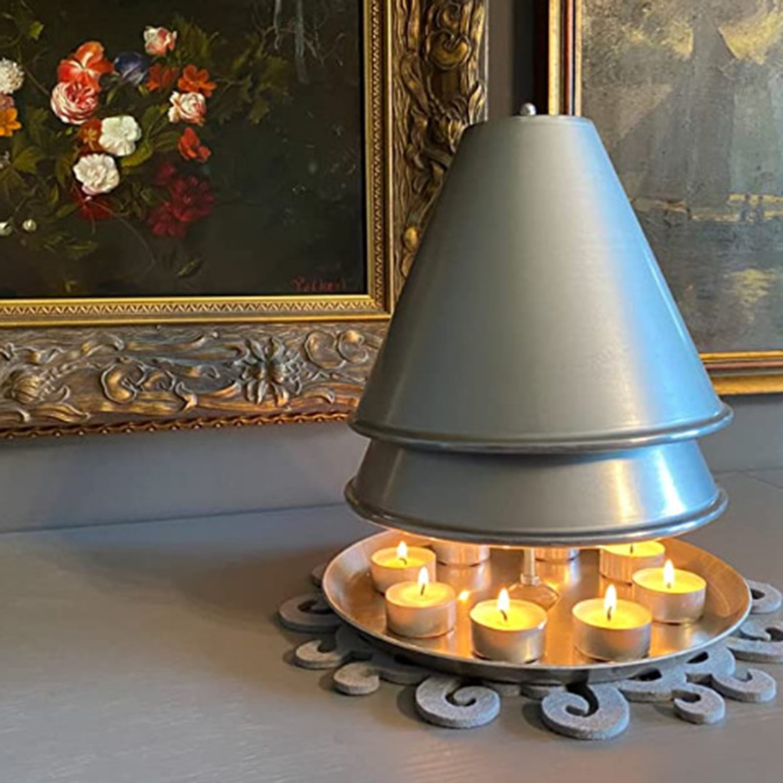 Sunjoy Tech Tea Light Oven Heat-resistant Polythermal Retro Flat Bottom ...